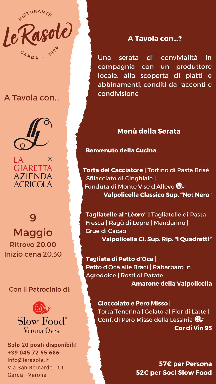 Locandina evento A Tavola Con