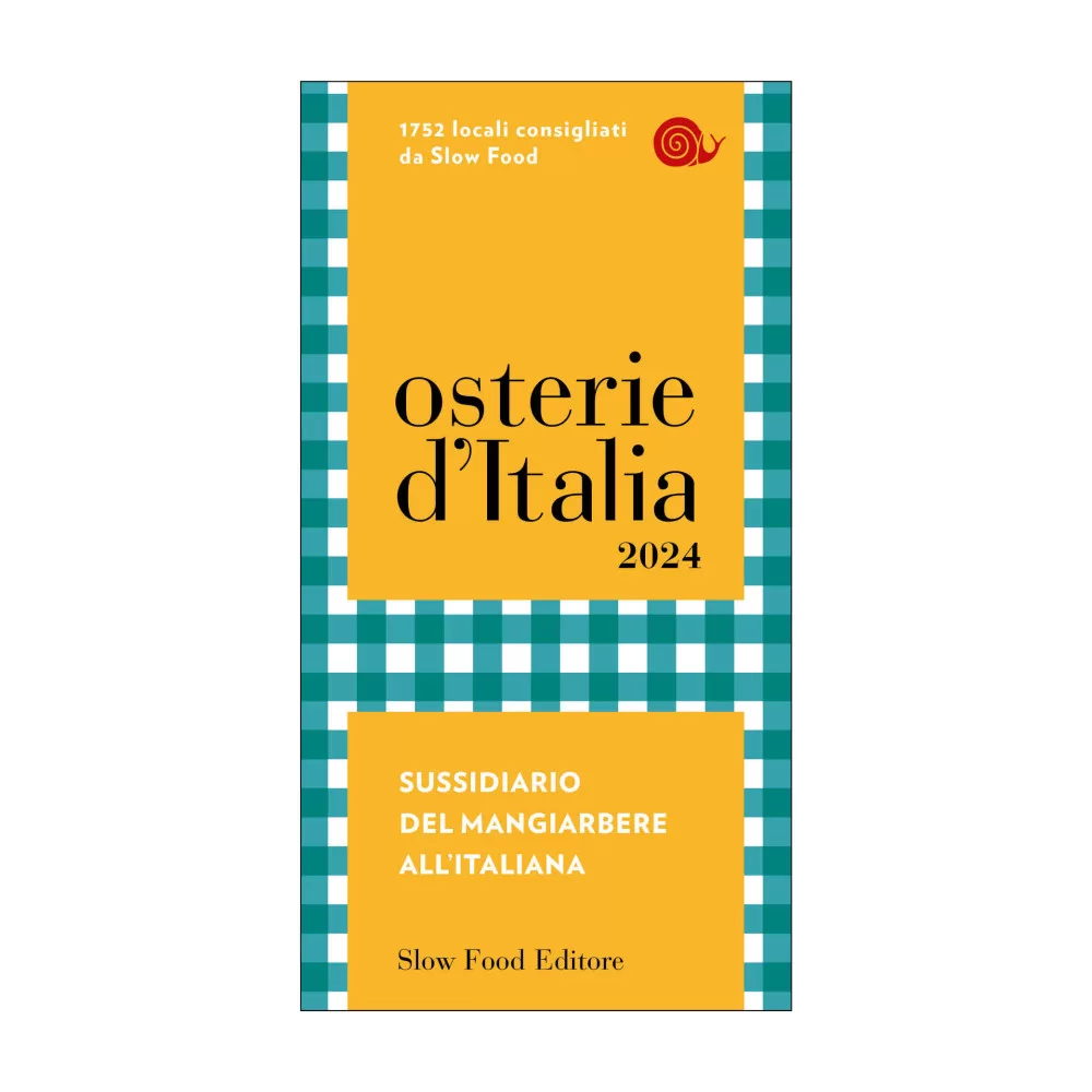 Copertina guida Osterie d'Italia 2024